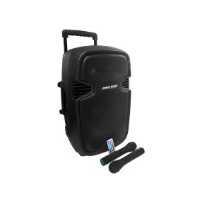   LK-1679-12G2 12" 80/200W akkumulátoros hangfal, 2 Mikrofon, MP3, Bluetooth