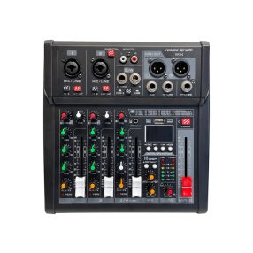   VK04 Keverőpult 2 mono/1 sztereo csatorna,USB Audio interface, Bluetooth, 16DSP effect