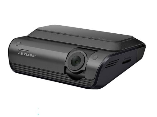 Alpine DVR-Q1000 Csatlakoztatott autós kamera vezetéstámogató funkcióval, 2K QHD felbontással és valódi HDR-rel, 156°-os nagylátószögű objektívvel és WiFi-vel