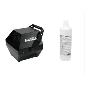   EUROLITE Set B-90 Bubble machine black + bubble fluid 1l – Buborékgép, fekete, 1 literes buborékfolyadékkal