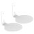Cavus WALL MOUNT SLIM ERA 100 PAIR WHITE Fali tartó Sonos ERA 100-hoz (páros)