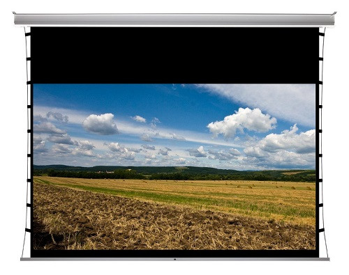 funscreen Prémium InCeiling Tensioned Black Top Motor, álmennyezeti, oldalfeszített 112x180 cm Vetítővászon