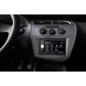 Seat Leon 1, 2 DIN autórádió beszerelő keret, Antracit