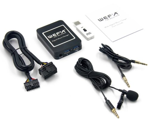 Wefa WF-606 Bluetooth/MP3/USB/AUX illesztő (Subaru, Kenwood)