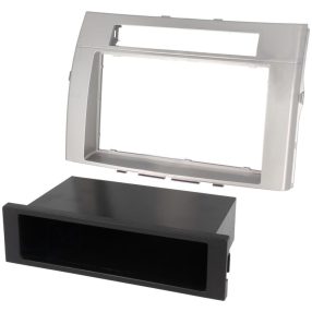   Toyota Corolla Verso 1 DIN autórádió beszerelő keret, Ezüst