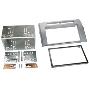   Toyota Corolla Verso 2 DIN autórádió beszerelő keret, Ezüst