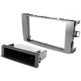   Toyota Auris 1, 2 DIN autórádió beszerelő keret, Antracit