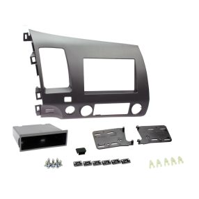   Honda Civic Hybrid 1, 2 DIN autórádió beszerelő keret, antracit