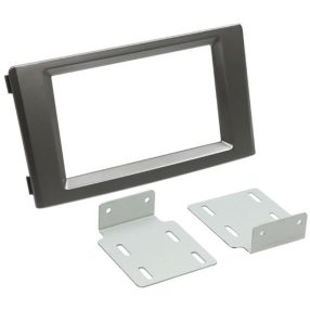   Iveco Daily 2 DIN autórádió beszerelő keret, sötét szürke