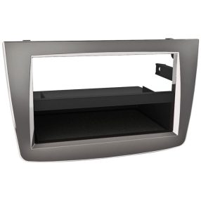   Alfa Romeo Mito 1, 2 DIN autórádió beszerelő keret, ezüst