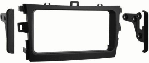 Toyota Corolla E150 2 DIN autórádió beszerelő keret, fekete