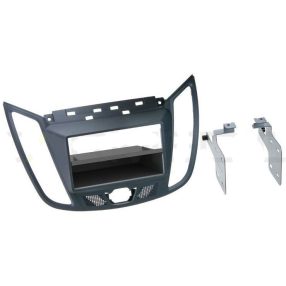   Ford C-Max, Kuga 1, 2 DIN autórádió beszerelő keret, Sötét szürke