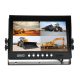RIS RM-905QDVR 9" Quad Monitorba épített adatrögzítő (4 Pin)
