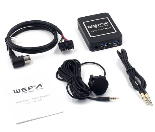 Wefa WF-606 Bluetooth/MP3/USB/AUX illesztő (Mitsubishi, 13 pin)