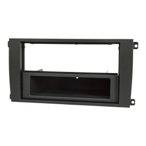   Porsche Cayenne 1, 2 DIN autórádió beszerelő keret, fekete