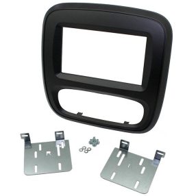 Opel Vivaro 2 DIN autórádió beszerelő keret, Fekete