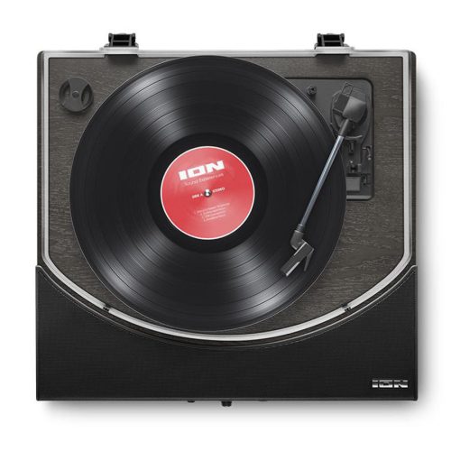 ION PREMIER LP BLACK Wireless Turntable with built-in Stereo Soundbar