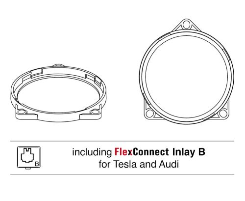Helix Compose Tesla hangszóró beépítő keret, 100mm (CFMK100 TES.1)