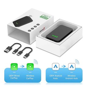   Carlinkit 5.0 vezeték nélküli Apple CarPlay és Android Auto adapter (CPC200-2air)