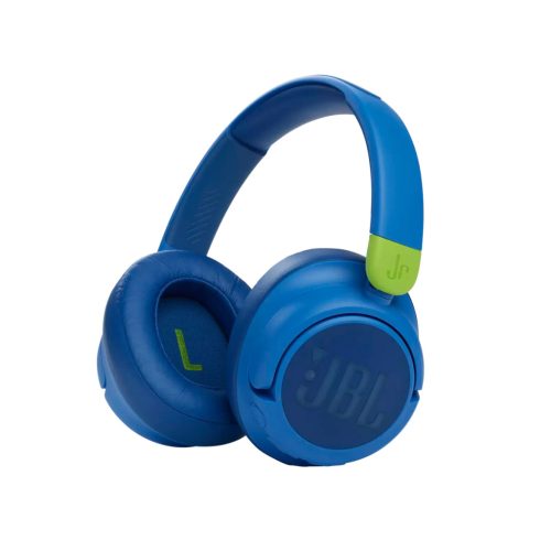 JBL JR460NC bluetooth-os, zajszűrős fejhallgató, kék