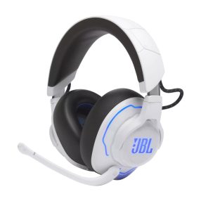   JBL Quantum 910P Gamer, zajszűrős, vezeték nélküli fejhallgató, fehér kék