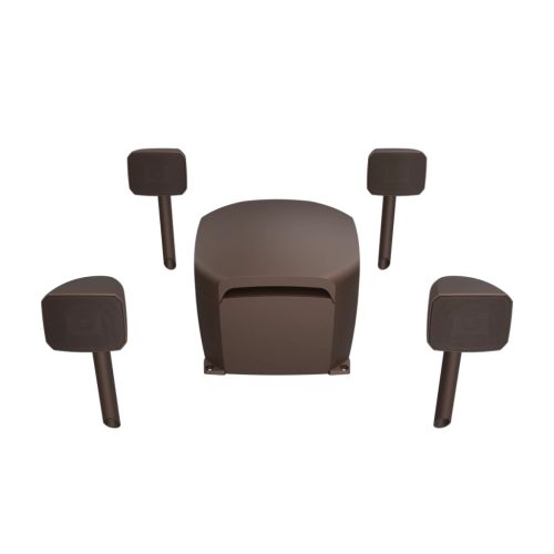 Klipsch Courtyard 4.1 kültéri hangfal rendszer, barna