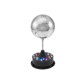   EUROLITE LED Mirror Ball 13cm with Base – Tükörgömb 13cm átmérő