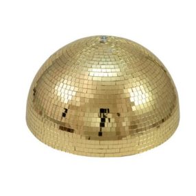   EUROLITE Half Mirror Ball 50cm gold motorized – Tükör félgömb motorral arany