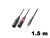 PD Connex CX70-1,5 sztereo jelkábel (3,5 mm Jack - 2x XLR papa) - (1,5 m)