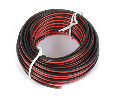 PDConnex RX20-5m Hifi Hangfalkábel Piros-Fekete (2×0,75mm2)-5 méter
