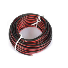   PDConnex RX22-5m Hifi Hangfalkábel Piros-Fekete (2×1,5mm2)-5 méter
