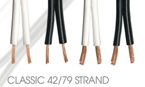 Qed C-79/100B QED PERFORMANCE Hangsugárzó kábel 79 STRAND [2 x 2.5mm2, guriga 100m] - fekete - ár / fm