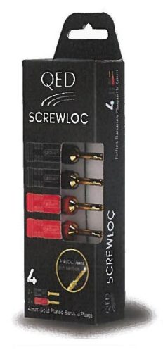 Qed QE1880 4mm-es hangsugárzó csatlakozó (4 db-os csomagolás)