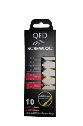 Qed QE1885 4mm-es hangsugárzó csatlakozó (10 db-os csomagolás)