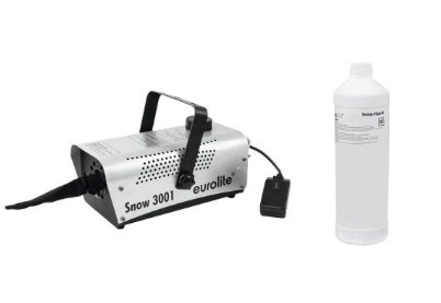 EUROLITE Set Snow 3001 Snow machine + Snow fluid 1l – Hóágyú, 1 literes hófolyadékkal