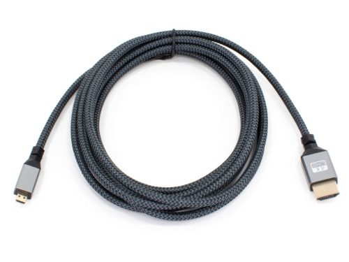 Thunder C4KMC-3 4K Type D Micro HDMI kábel [HDMI papa - Micro HDMI papa] (3 m)