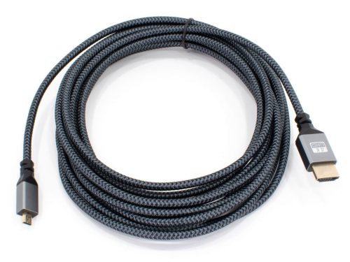 Thunder C4KMC-5 4K Type D Micro HDMI kábel [HDMI papa - Micro HDMI papa] (5 m)