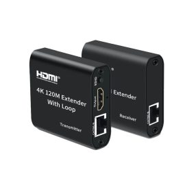   Thunder HDX-120, HDMI hosszabbító adapter, Ethernet + HDMI kimenet (120m)