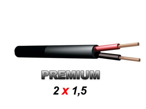 Thunder S231 Prémium gumírozott hangfalkábel, OFC (2×1,5 mm2)