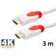 Thunder HDM12-3M HDMI kábel - 3D / FULL HD, aranyozott dugók, 3m