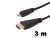 Thunder HDM17-3M Type D Micro HDMI - HDMI kábel, aranyozott dugók, 3m