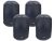 Thunder RWBT-6B Aktív fali hangfal szett, 4x30W, 6,5" - fekete