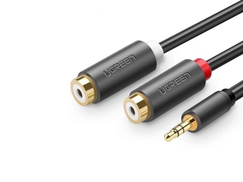 Ugreen AV109 Átalakító kábel (3,5 mm Jack papa - 2x RCA mama) - (25 cm)