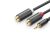 Ugreen AV109 Átalakító kábel (3,5 mm Jack papa - 2x RCA mama) - (25 cm)